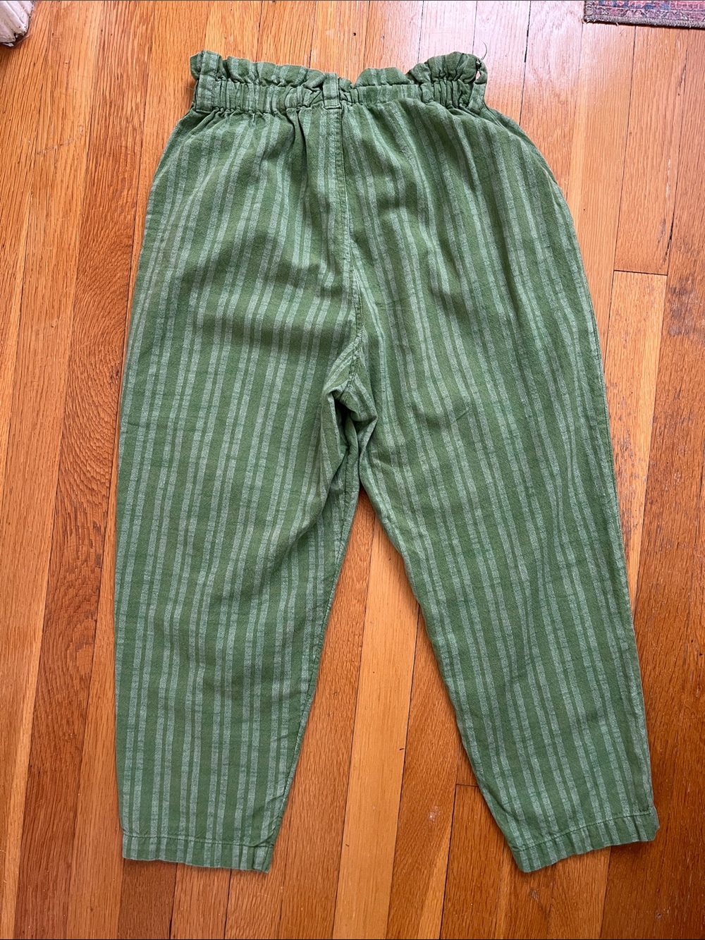 Ace & Jig Hughes Pants in Palm Green Stripe Size XS Pull on 100% Cotton Pant - Picture 5 of 13